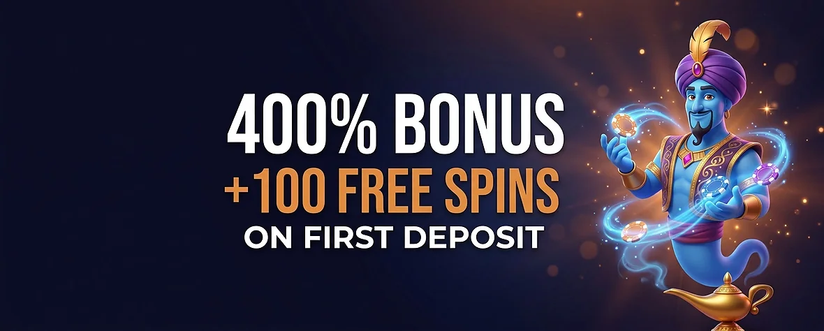 Golden Genie welcome package — £6,000 + 175 free spins